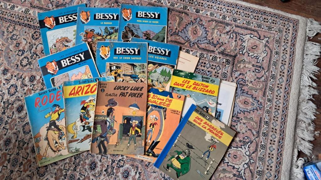 Bessy, Lucky Luke - Anciennes BDs, Livres, Plusieurs BD, Enlèvement ou Envoi, Utilisé