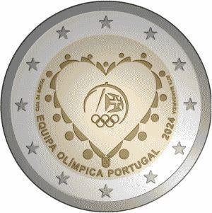 2€ munt Portugal 2024 (unc), Ophalen, Portugal, Losse munt