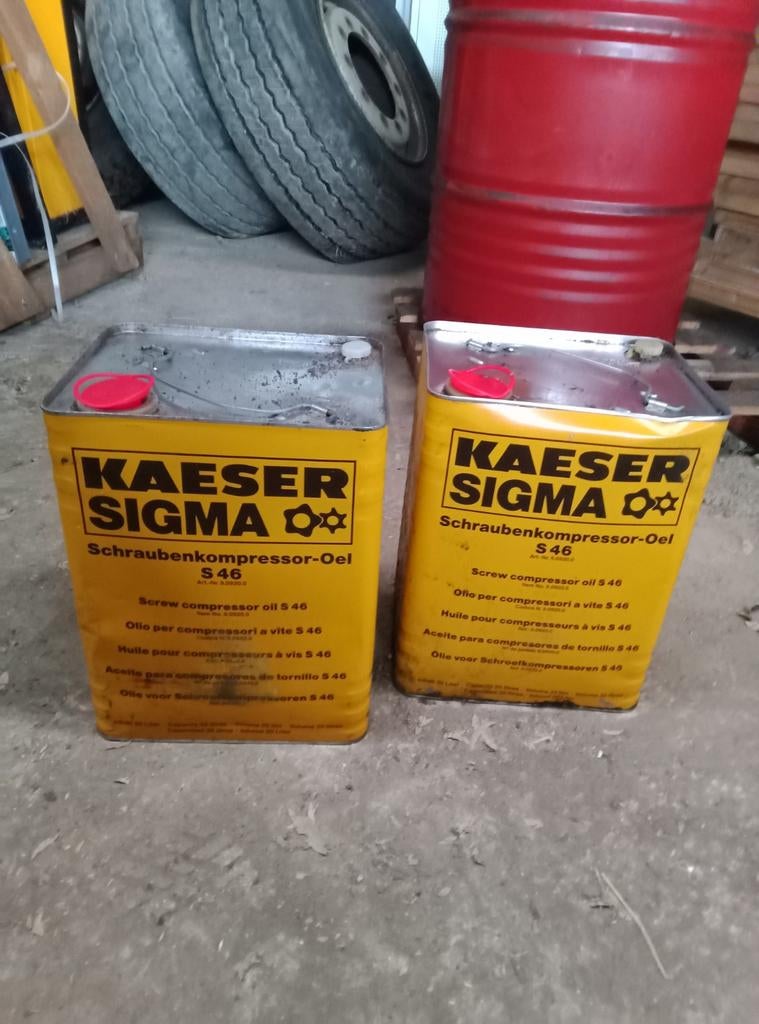 Schroefkompressor olie, Enlèvement