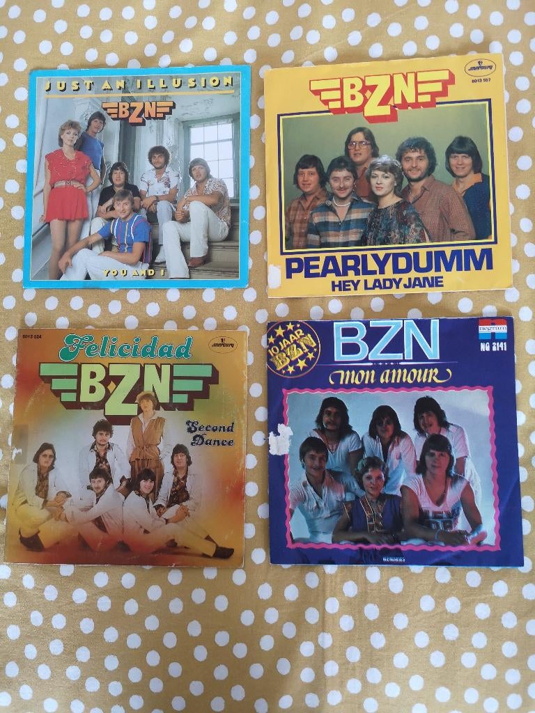 4x BZN. Mon amour - Juste une illusion - Felicidad-Pearlydum, Enlèvement ou Envoi, Utilisé, Pop