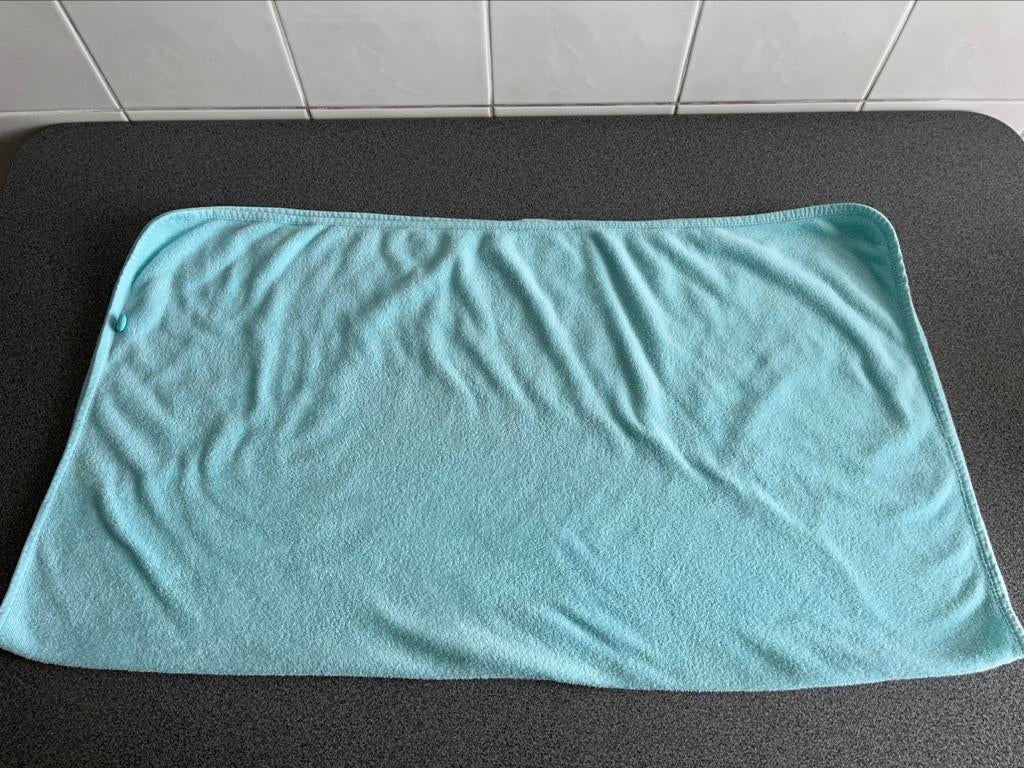 Turquoise deken Baby Boum - 83 x 93 cm, Ophalen of Verzenden