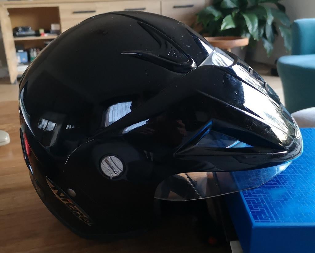 Nitro X512-V zwarte helm, Motoren, Ophalen, L