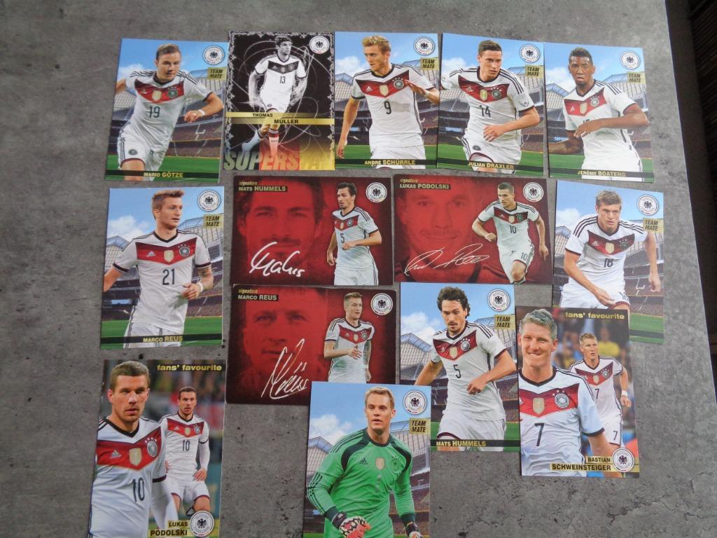 VOETBAL  KAARTEN  PANINI CARREFOUR  DUITSLAND SPELERS 14X, Ophalen of Verzenden