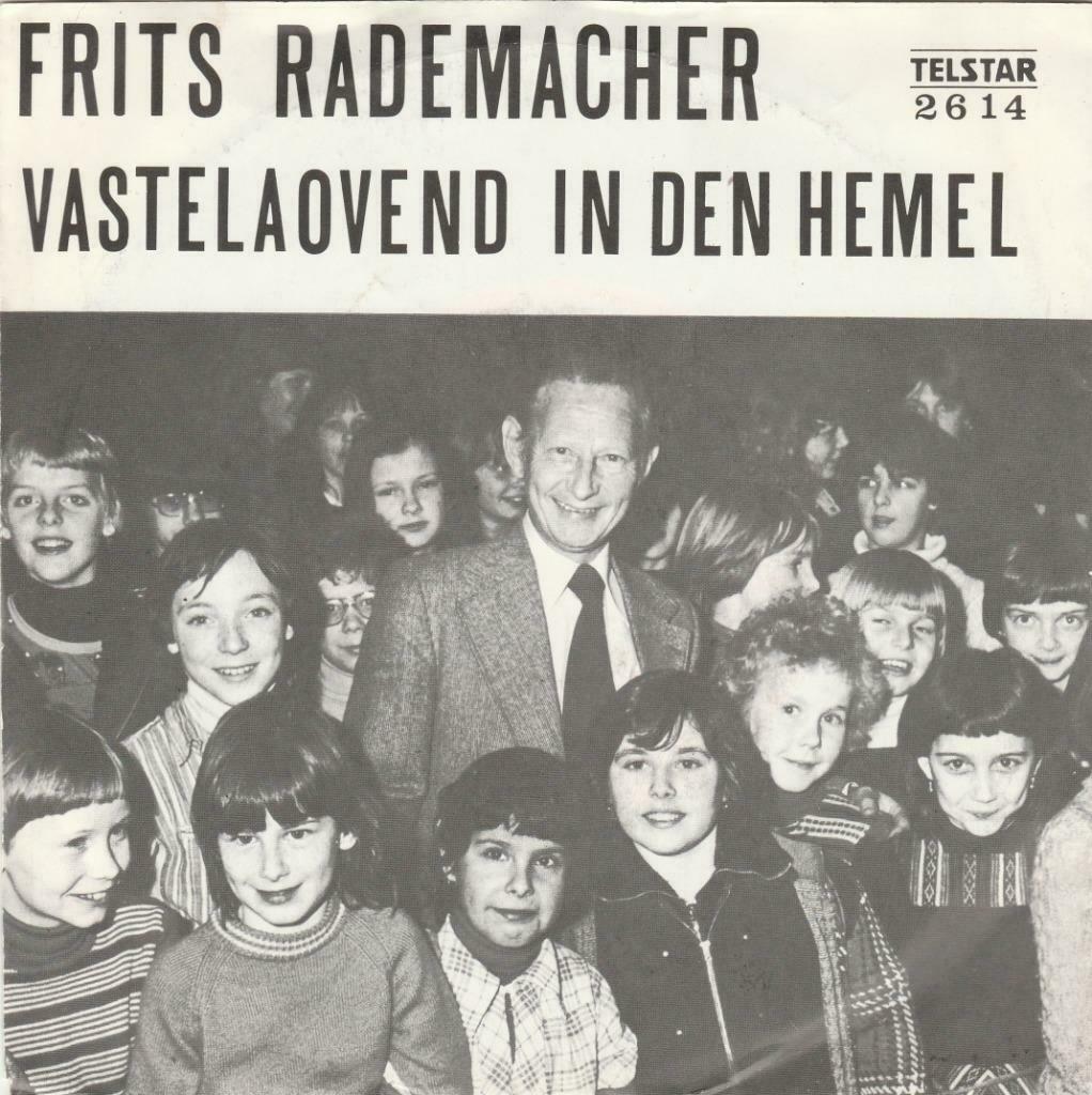 45T: Frits Rademacher: Vastelaovend in den hemel : Telstar, Cd's en Dvd's, Vinyl | Nederlandstalig, Ophalen of Verzenden, Overige formaten