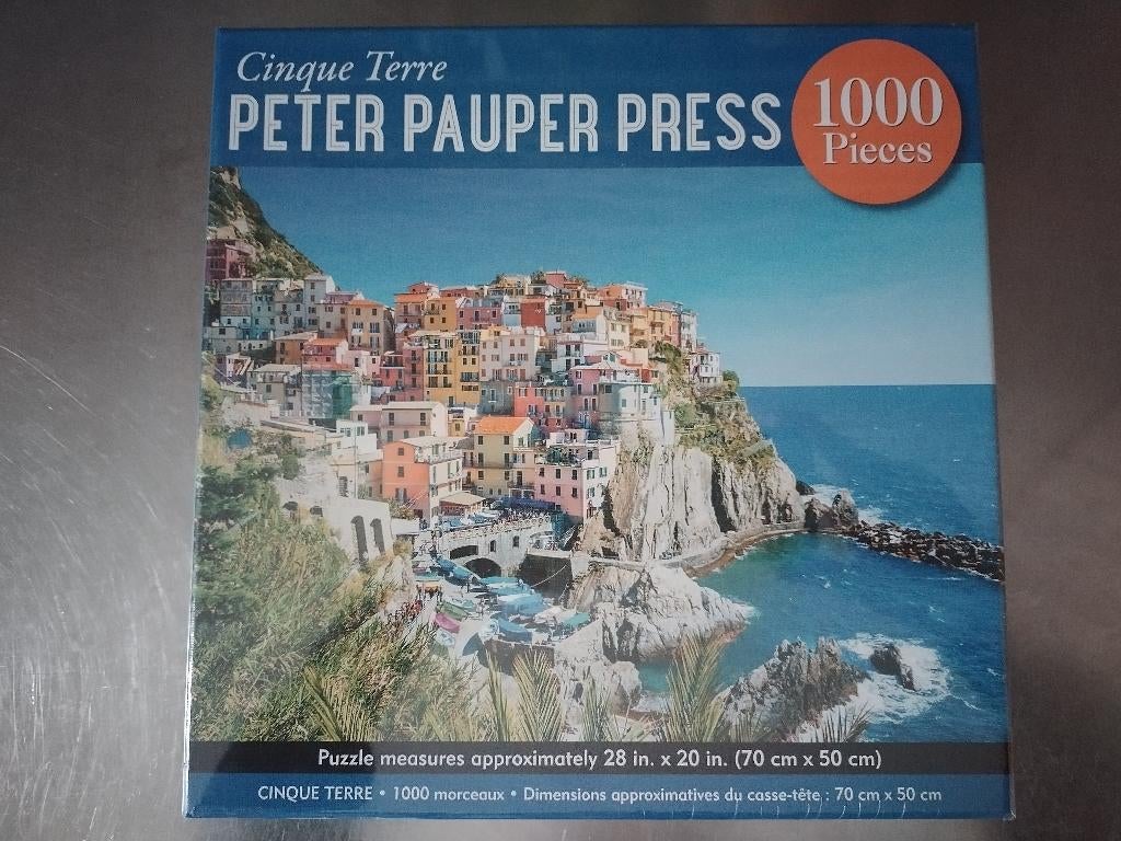 puzzel Cinque Terre 1000 stukken, Ophalen of Verzenden, 500 t/m 1500 stukjes, Nieuw, Legpuzzel