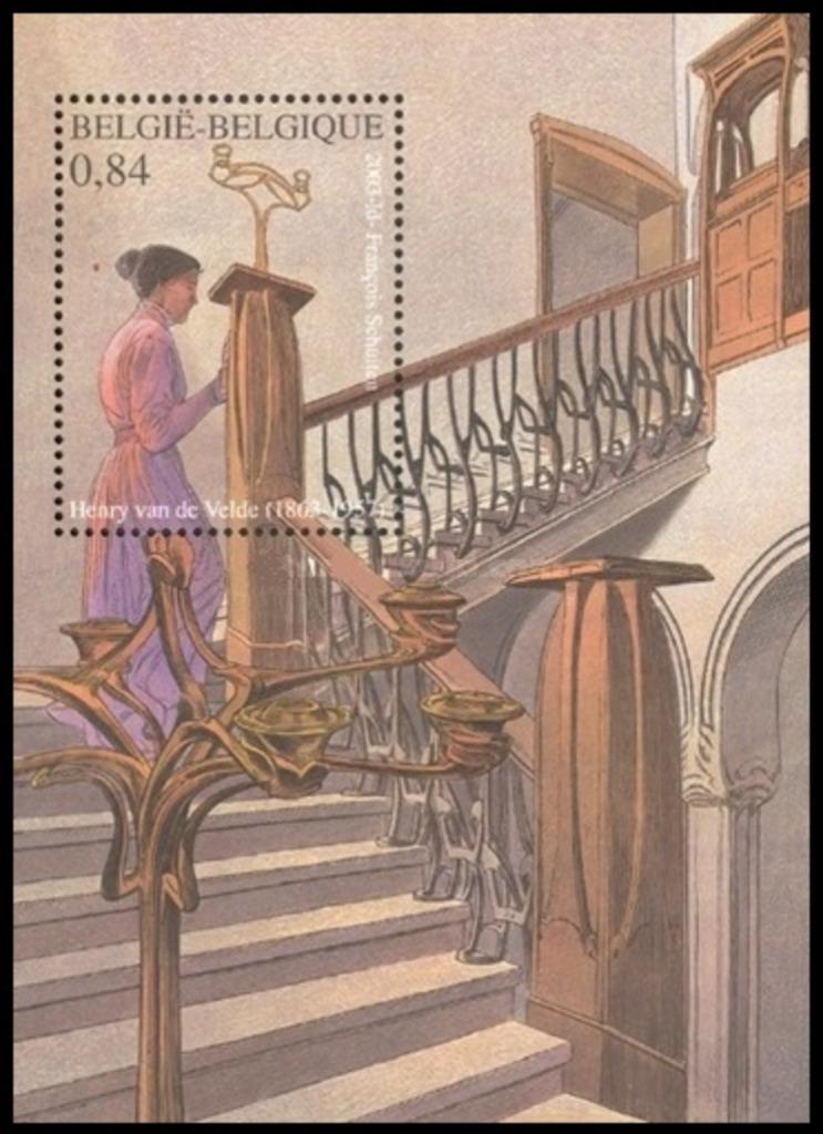 BL101 Henry van de Velde architect, schilder en decorate, Ophalen of Verzenden, Frankeerzegel, Postfris
