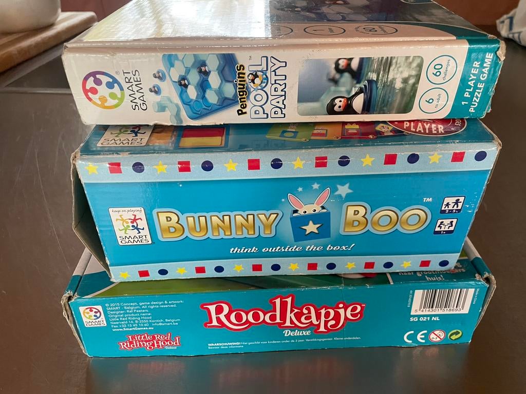 3 prachtig smart games Bunny Boo, Roodkapje en Pool party, Ophalen, Gebruikt