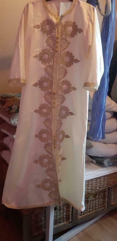 Marokkaanse kaftan, Ophalen of Verzenden, Zo goed als nieuw, Wit