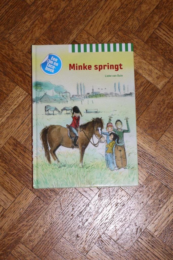 Lieke van Duin: Minke springt - AVI E5 - E6, Boeken, Kinderboeken | Jeugd | onder 10 jaar, Gelezen, Ophalen of Verzenden