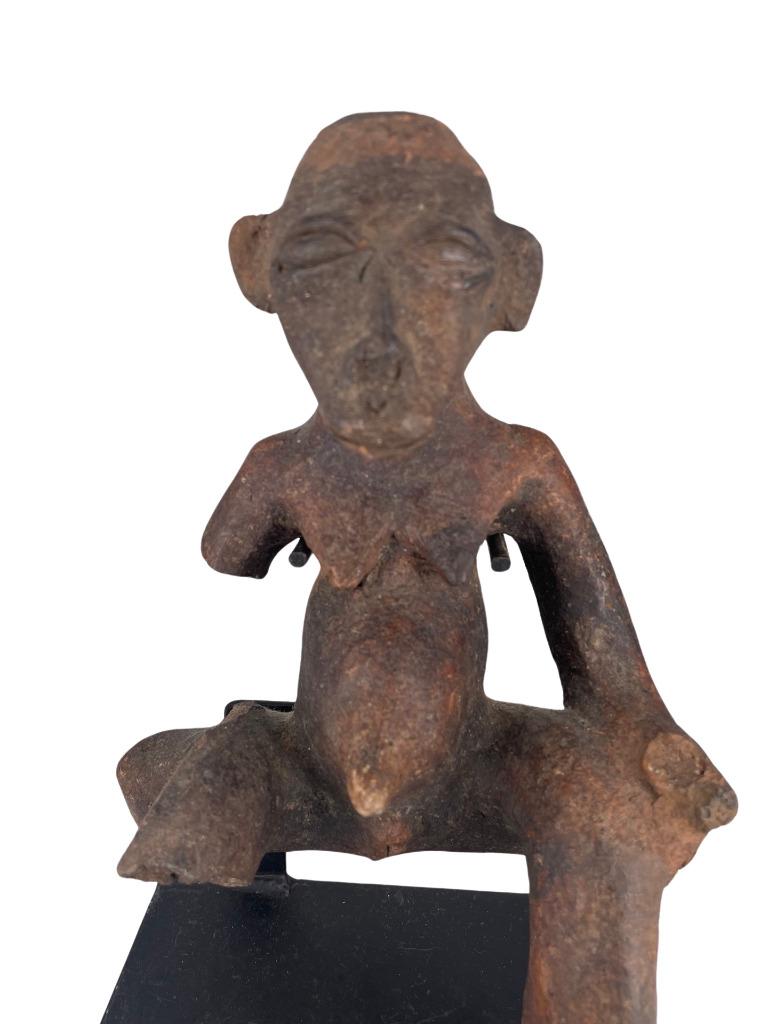 Afrikaans terracottabeeld zittend - Te identificeren, Ophalen of Verzenden