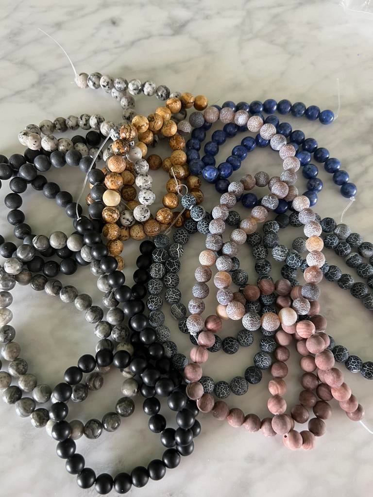 10x mix beads 8mmm, Enlèvement ou Envoi, Neuf, Bracelet à breloques