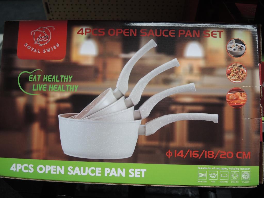 Saucepan met anti-aanbaklaag, Nieuw!, Huis en Inrichting, Keuken | Potten en Pannen, Qw, Ophalen of Verzenden, @, Keramische plaat