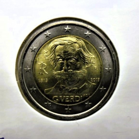 2 euro commémorative Italie 2013 "Verdi". UNC !, Envoi, Italie, 2 euros, Monnaie en vrac