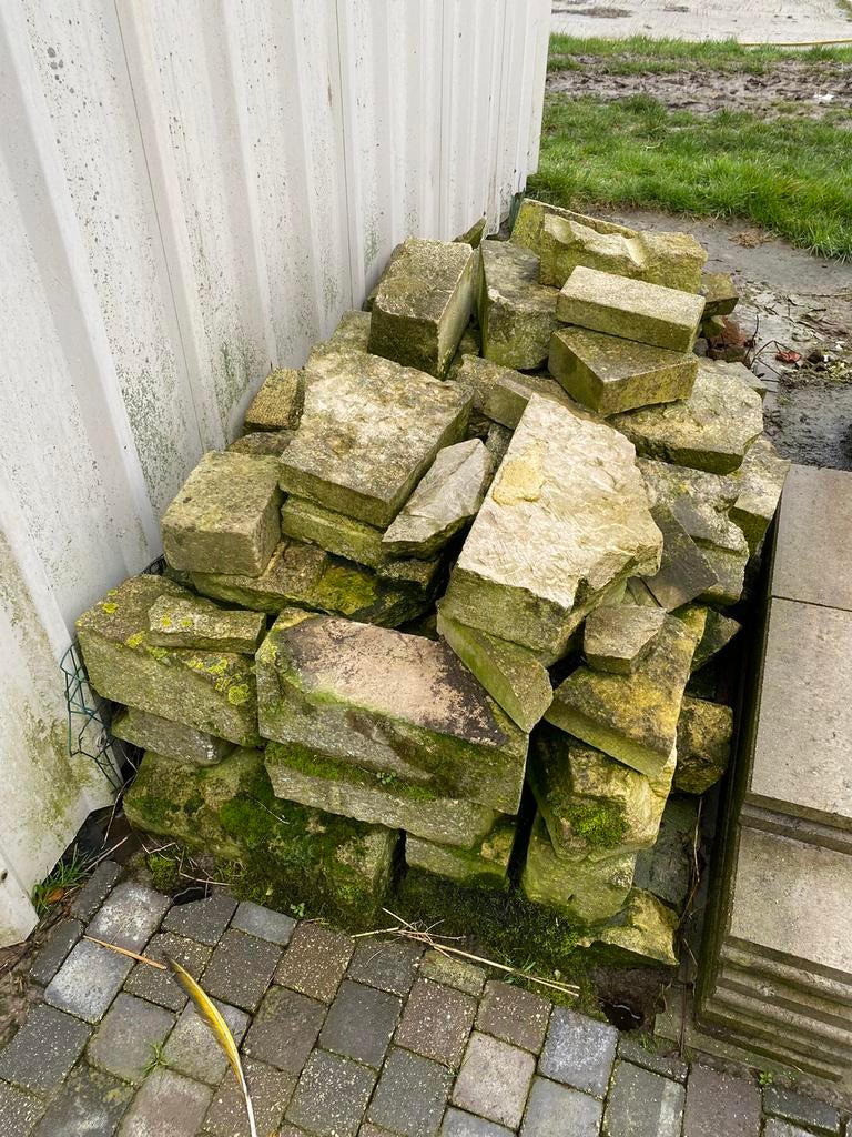 Witte Franse steen, Ophalen, Gebruikt, Natuurstenen