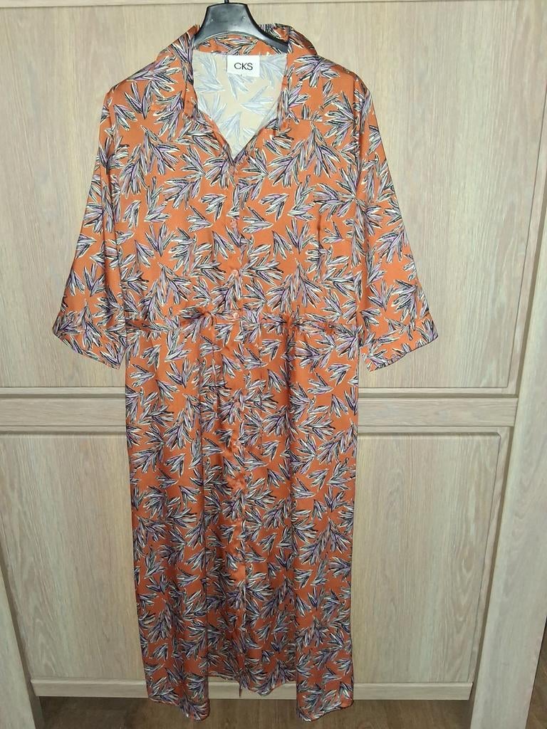 Cks long dress, Kleding | Dames, Maat 42/44 (L), Oranje, Ophalen of Verzenden, Zo goed als nieuw