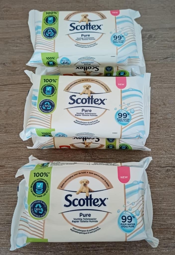 Scottex Pure vochtig toiletpapier, Ophalen of Verzenden, Nieuw, Overige typen