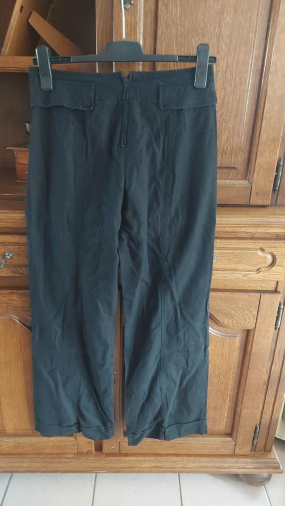 pantalon avec lin taille 40, Enlèvement ou Envoi, Porté, Noir