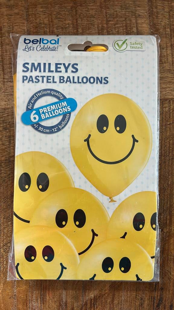 Ballons avec smileys, Enlèvement ou Envoi, Neuf, Article de fête