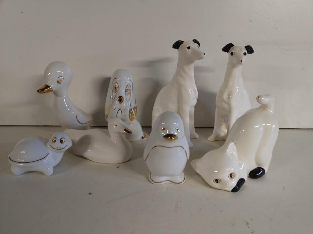 Lot van 7 porseleinen beeldjes (dieren), Ophalen of Verzenden, Zo goed als nieuw