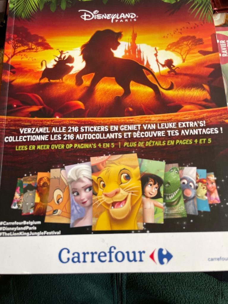 Album stickers Carrefour /Disneyland paris, Autres supermarchés, Enlèvement ou Envoi