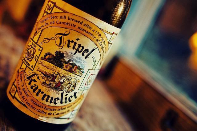 Panneau en métal Tripel Karmeliet - rétro vintage mancave, Enlèvement ou Envoi, Neuf, Panneau, Plaque ou Plaquette publicitaire