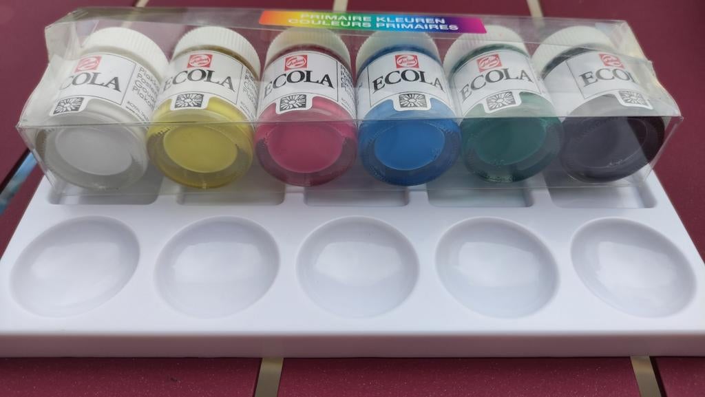 6 gouaches Ecola avec palette mélangeuse, Enlèvement ou Envoi, Neuf