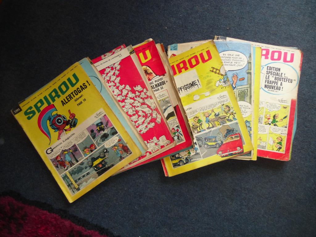 Magazines Spirou 1214 à 3540 et/ou Tintin années 1961 à 1985, Livres, BD, Utilisé, Série complète ou Série, Enlèvement