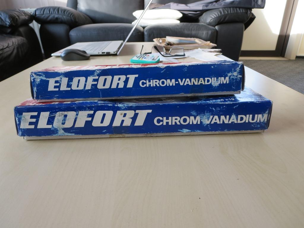 TE KOOP SET RING EN STEEKSLEUTELS , ELOFORT CHROM VAN - DUIM, Doe-het-zelf en Bouw, Ophalen, Zo goed als nieuw