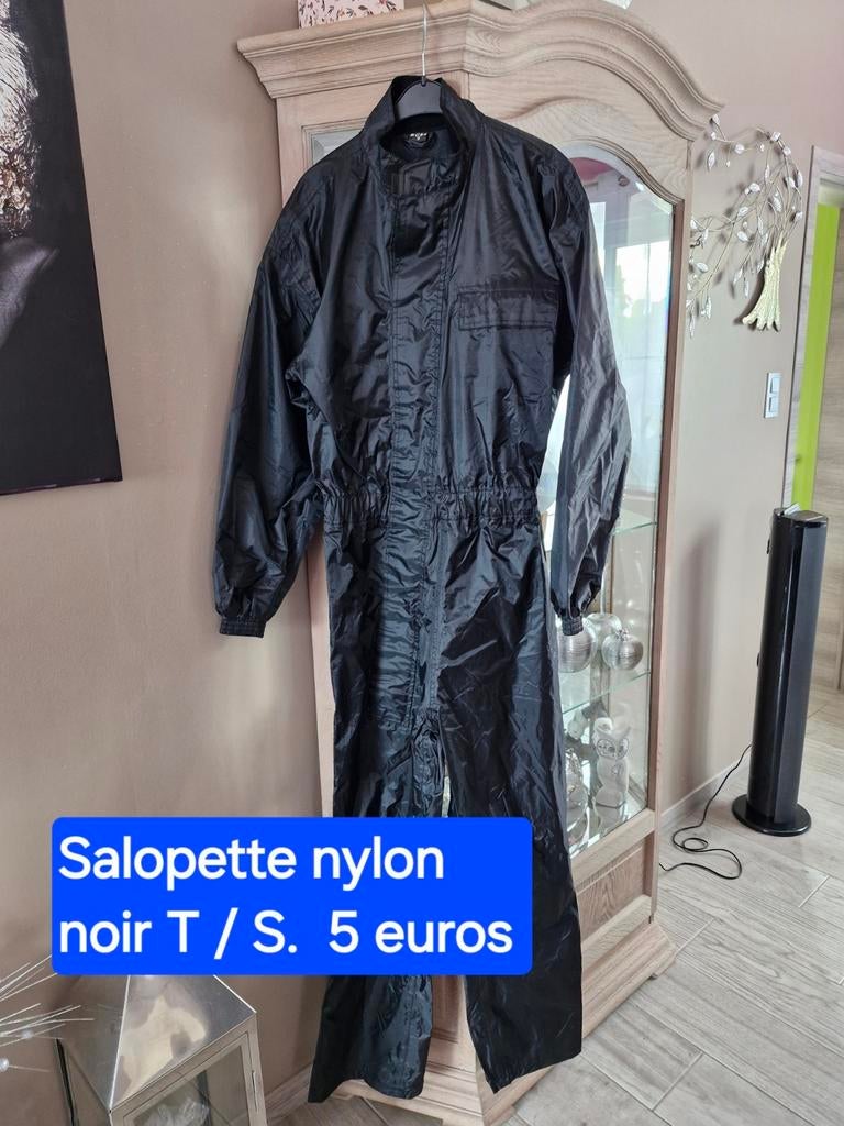 Zwarte nylon jumpsuit maat S (Buzzard), Motoren, Kleding | Motorkleding, Ophalen of Verzenden