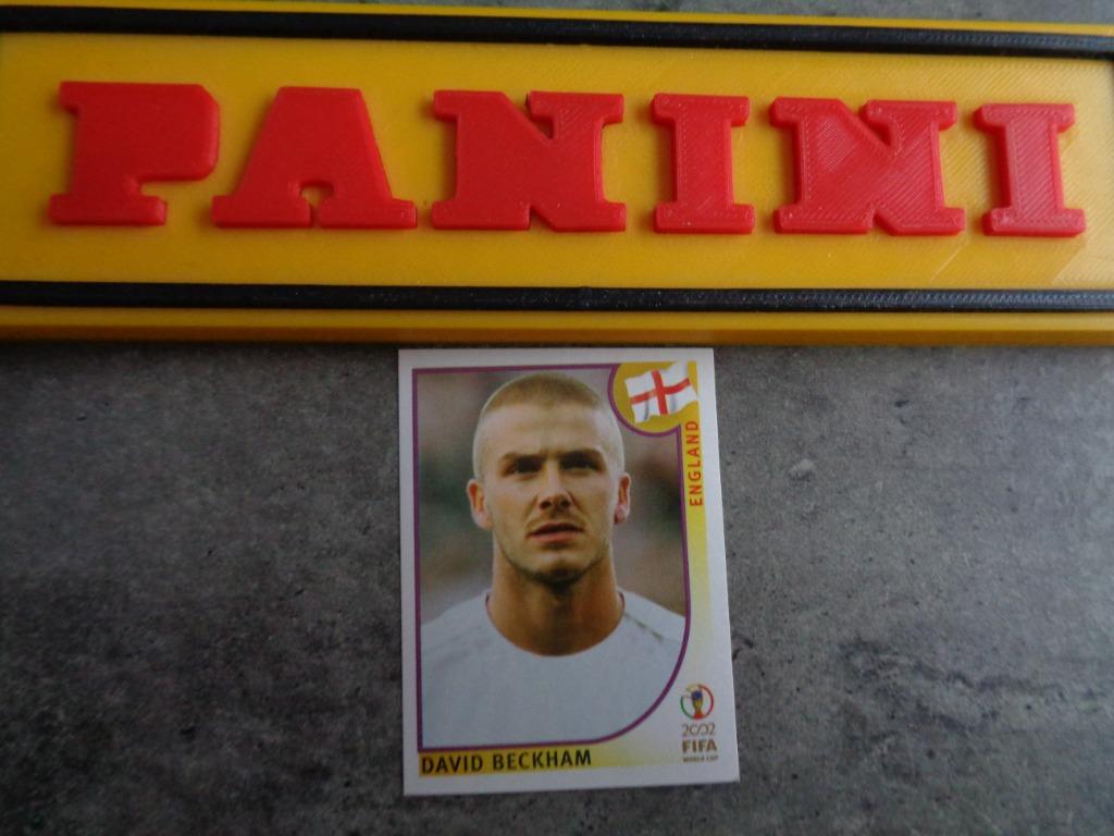 PANINI VOETBAL STICKER WORLD CUP 2002  BECKHAM ZELDZAAM, Verzenden, Sticker
