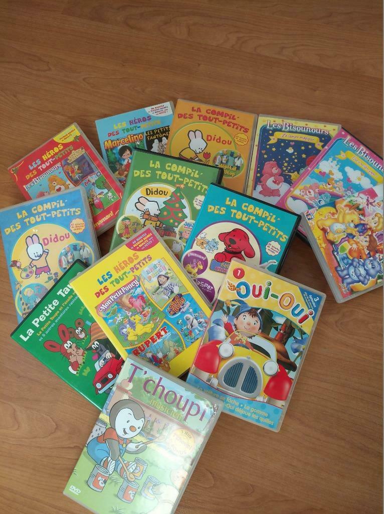 Lot de 13 dvd pour petit (voir photo), Enlèvement