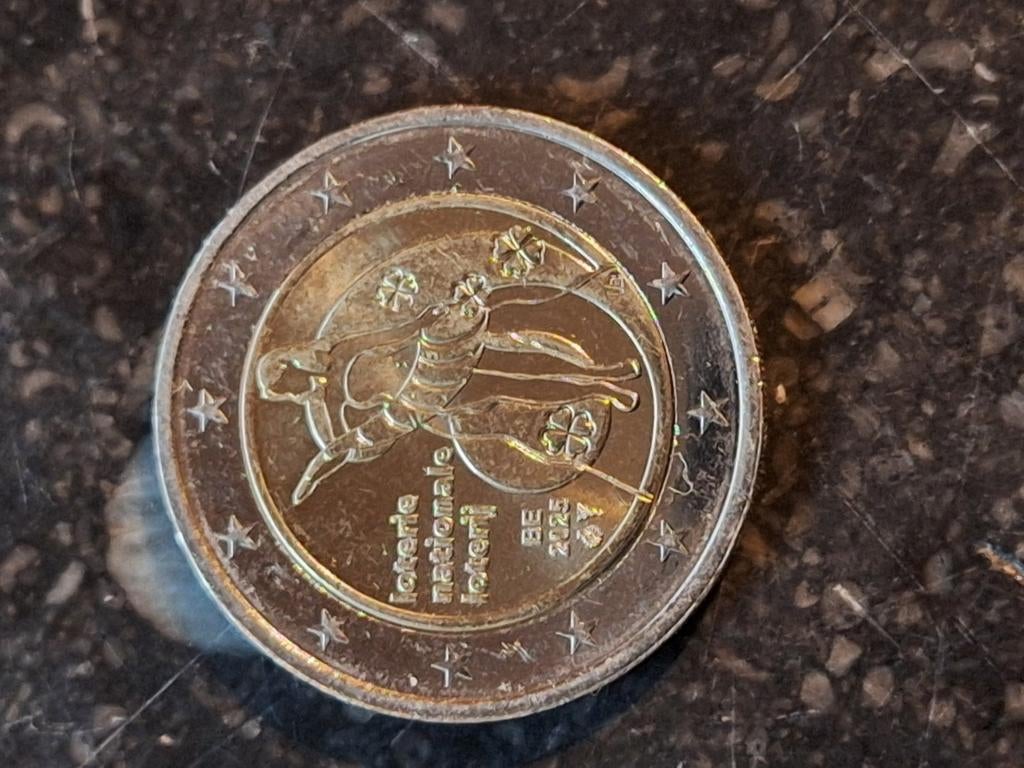 Loterij munt 2€, Ophalen