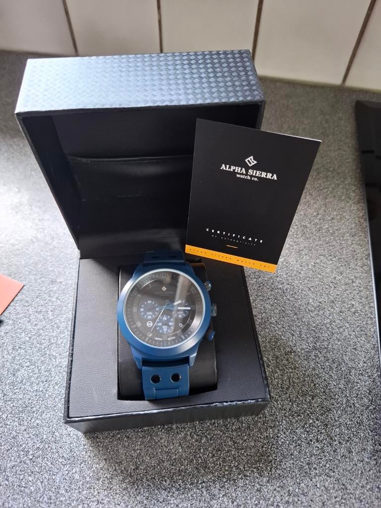ALPHA SIERRA LIMITED EDITION. LGM 70BL.Nieuw., Handtassen en Accessoires, Horloges | Heren, Ophalen