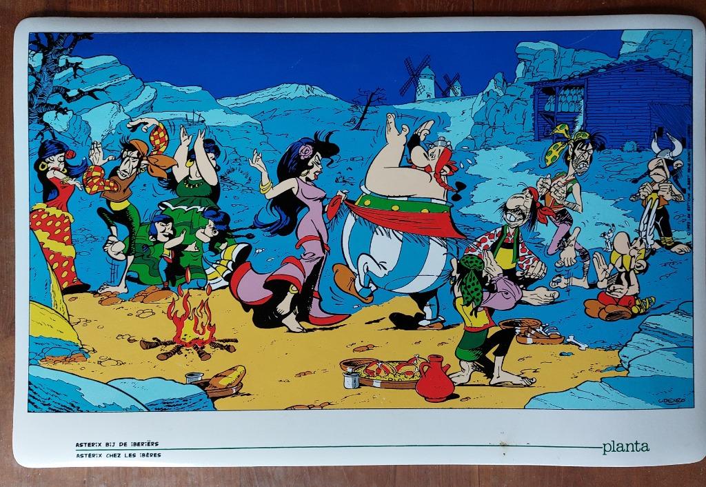 Asterix - Curiosa - Placemats Planta, Ophalen of Verzenden, Asterix en Obelix, Zo goed als nieuw, Gebruiksvoorwerp