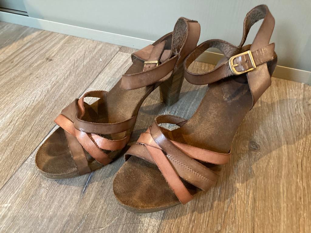 Sandalen hee, Kleding | Dames, Hee, Ophalen of Verzenden, Zo goed als nieuw