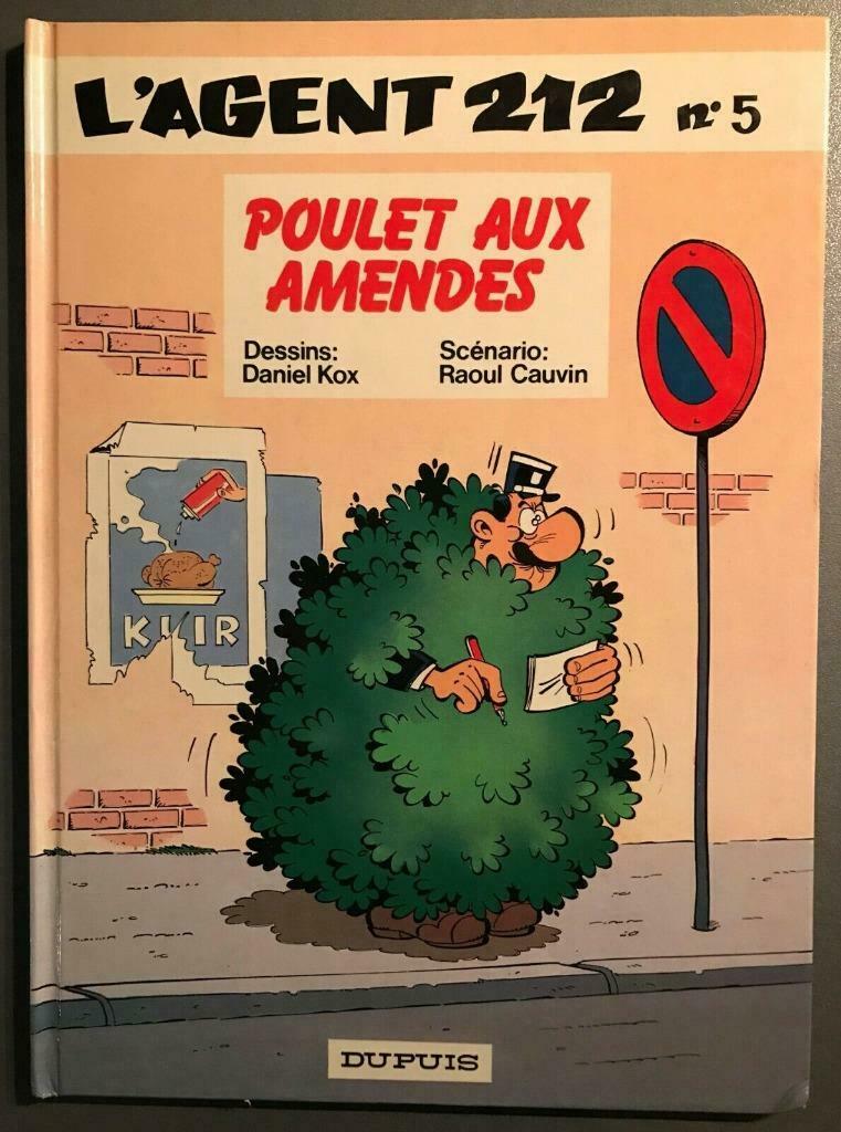 B.D.: L'agent 212 N°5 : Poulet aux amendes - 1990, Une BD, Enlèvement ou Envoi, Utilisé, Cauvin et kox