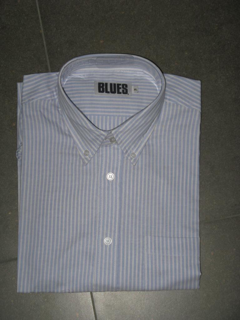 Nieuw herenhemd + pullover, lange mouwen, XL, Ophalen of Verzenden, Nieuw, Blauw, Halswijdte 43/44 (XL)