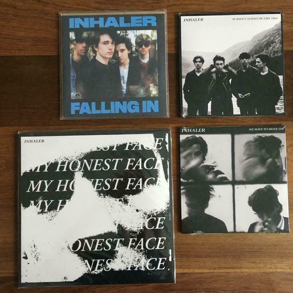 4 Vinyl Single Set Inhaler 2x7" + 7" BLUE + 10" NIEUW ( U2 ), Enlèvement ou Envoi, Neuf, dans son emballage, Autres formats
