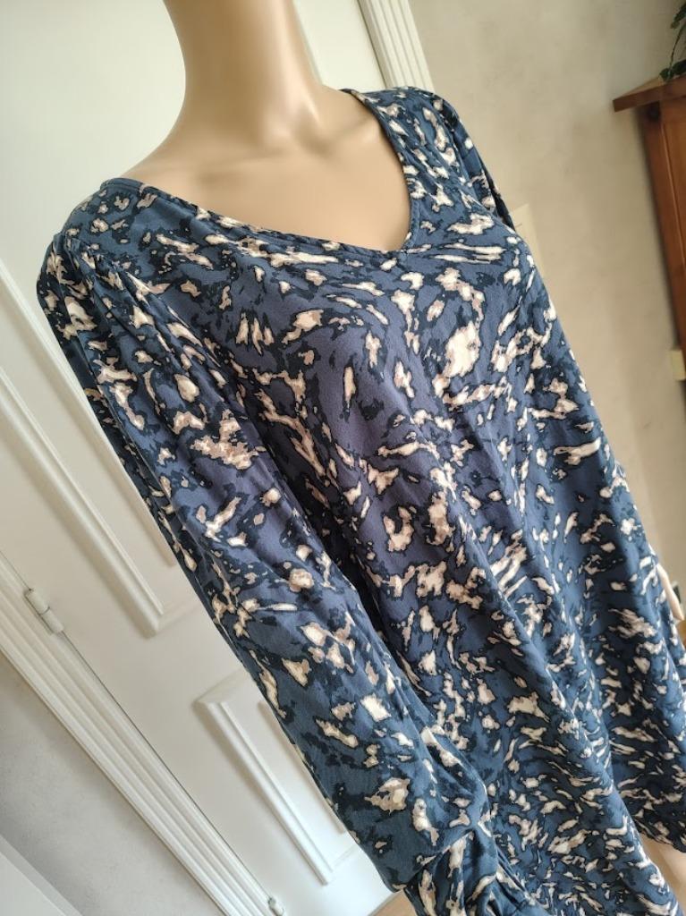 jurk van kaffe curve  als nieuw <3, Blauw, Maat 42/44 (L), Zo goed als nieuw, Kaffe curve