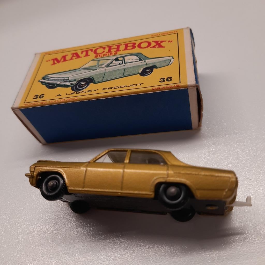 MATCHBOX / LESNEY nr.36 OPEL DIPLOMAT.* VINTAGE *., Ophalen, Zo goed als nieuw, Auto, Lesney