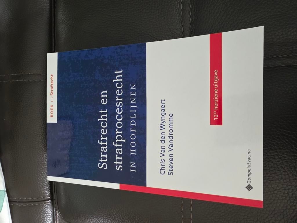 Strafrecht en strafprocesrecht in hoofdlijnen. Deel 1: Straf, Enlèvement ou Envoi, Neuf, Van den Wyngaert