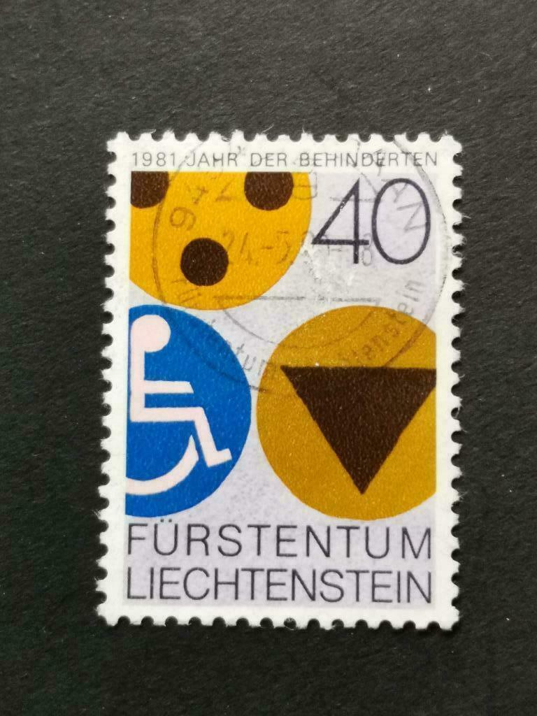 Liechtenstein 1981 - personnes handicapées, Envoi, Affranchi