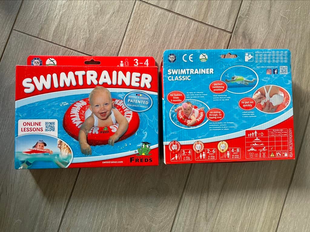 Swimtrainer Classic RED = 3 maand tot 4 jaar (6kg - 18kg), Kinderen en Baby's, Ophalen, Zo goed als nieuw