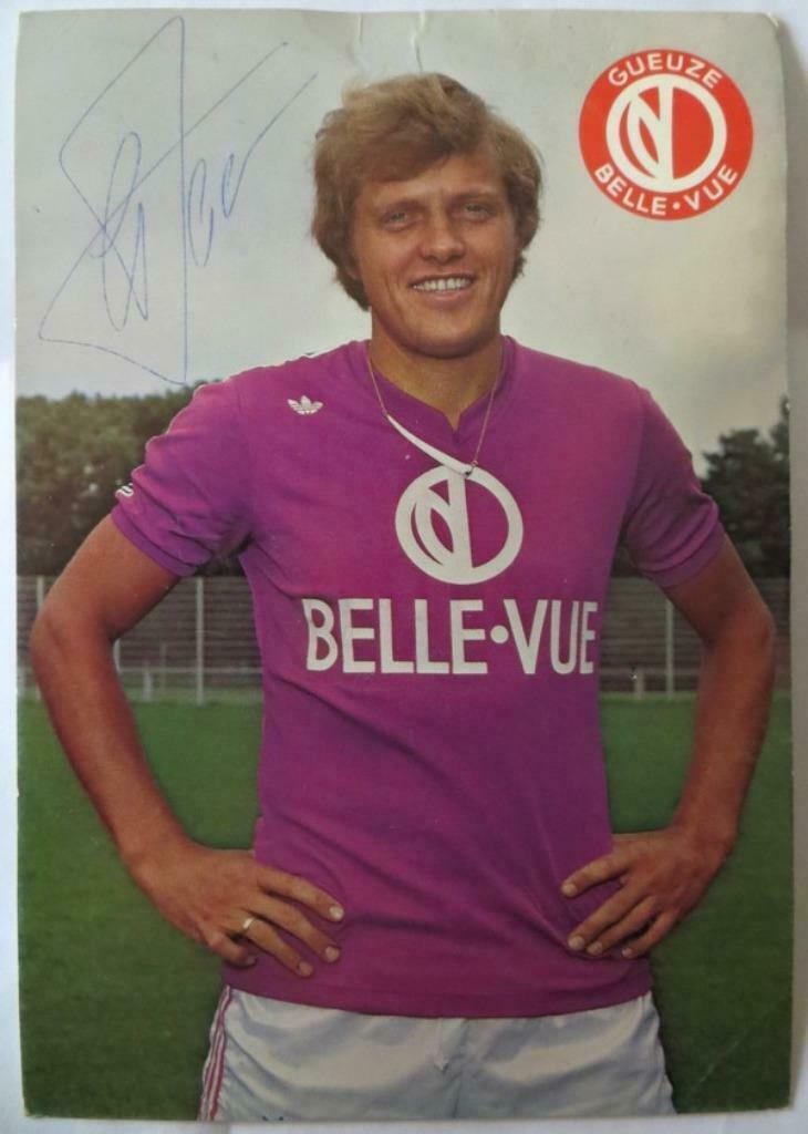 RSCA ANDERLECHT CARTE BELLE-VUE SIGNEE PAR ARIE HAAN, Collections, Articles de Sport & Football, Envoi, Utilisé, Cartes de joueur