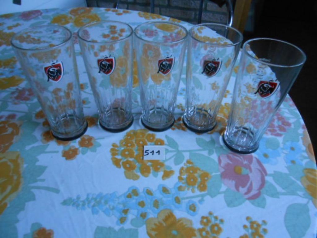 Verre à bière Jupiler Tauro H180mm Ø78 au-dessus de Øbase 65, Enlèvement ou Envoi, Comme neuf, Verre ou Verres, Jupiler