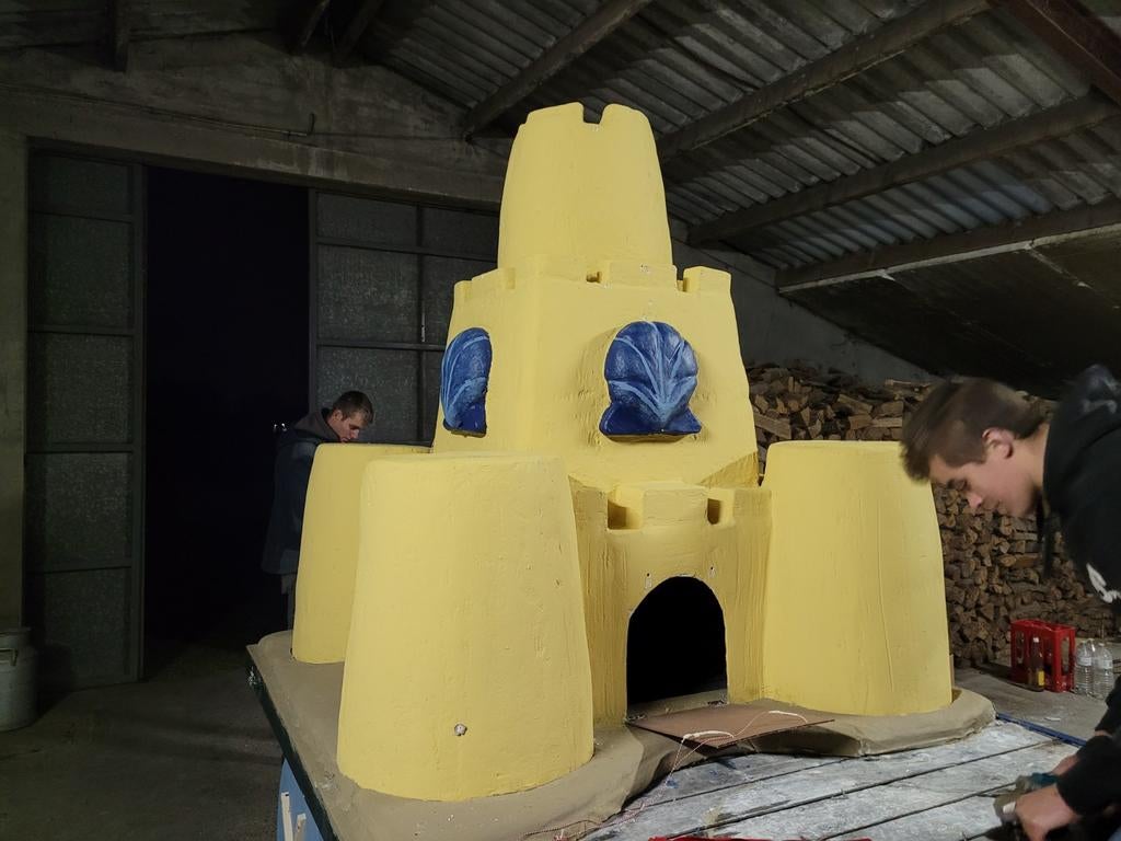 Château de sable en plâtre avec décoration supplémentaire, Divers, Enlèvement