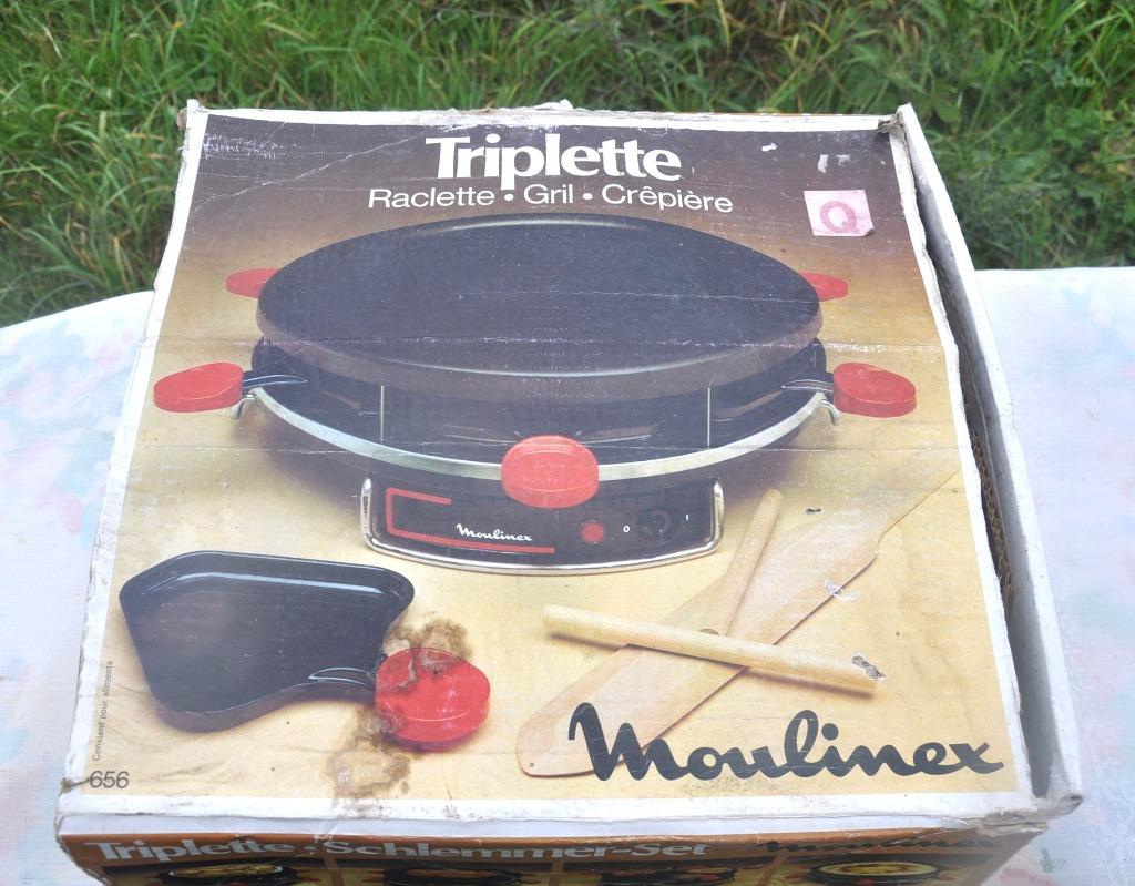 appareil 3 en 1 raclette pierrade crêpière moulinex, Enlèvement ou Envoi, Utilisé