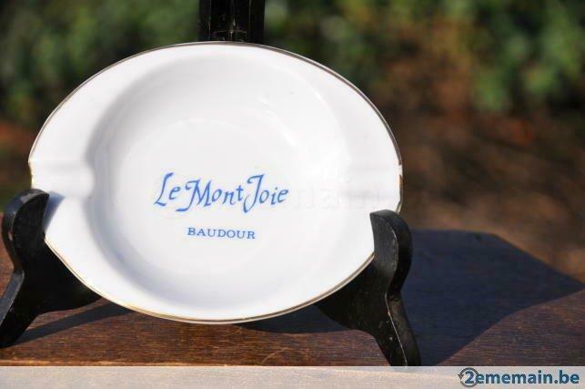 cendrier en porcelaine de baudour "le montjoie ", Collections, Marques & Objets publicitaires, Enlèvement ou Envoi, Utilisé