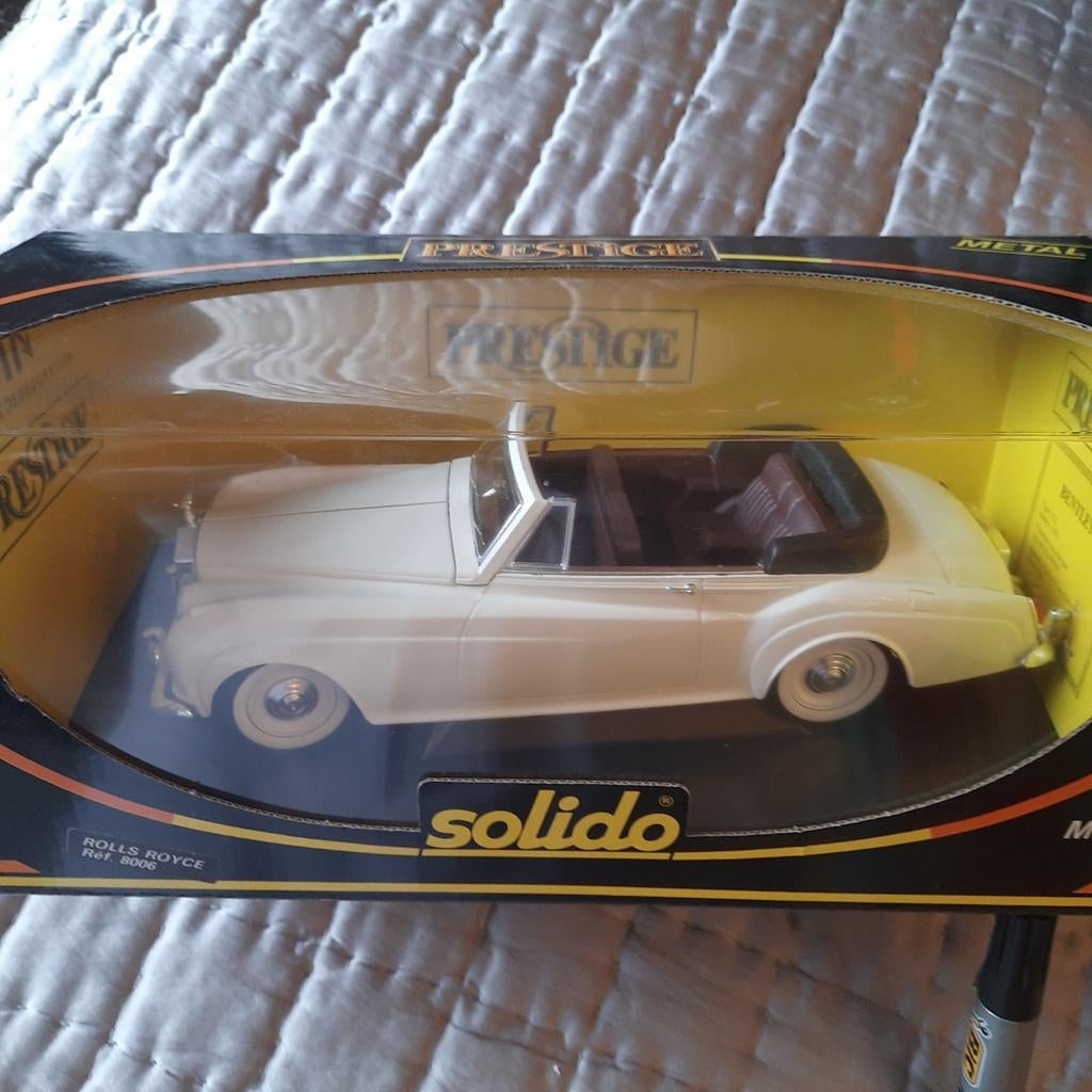 ROLLS ROYCE CABRIO 1/18 SOLIDO PRESTIGE.*NIEUW*MIB*, Hobby en Vrije tijd, Ophalen, Nieuw, Auto, Solido
