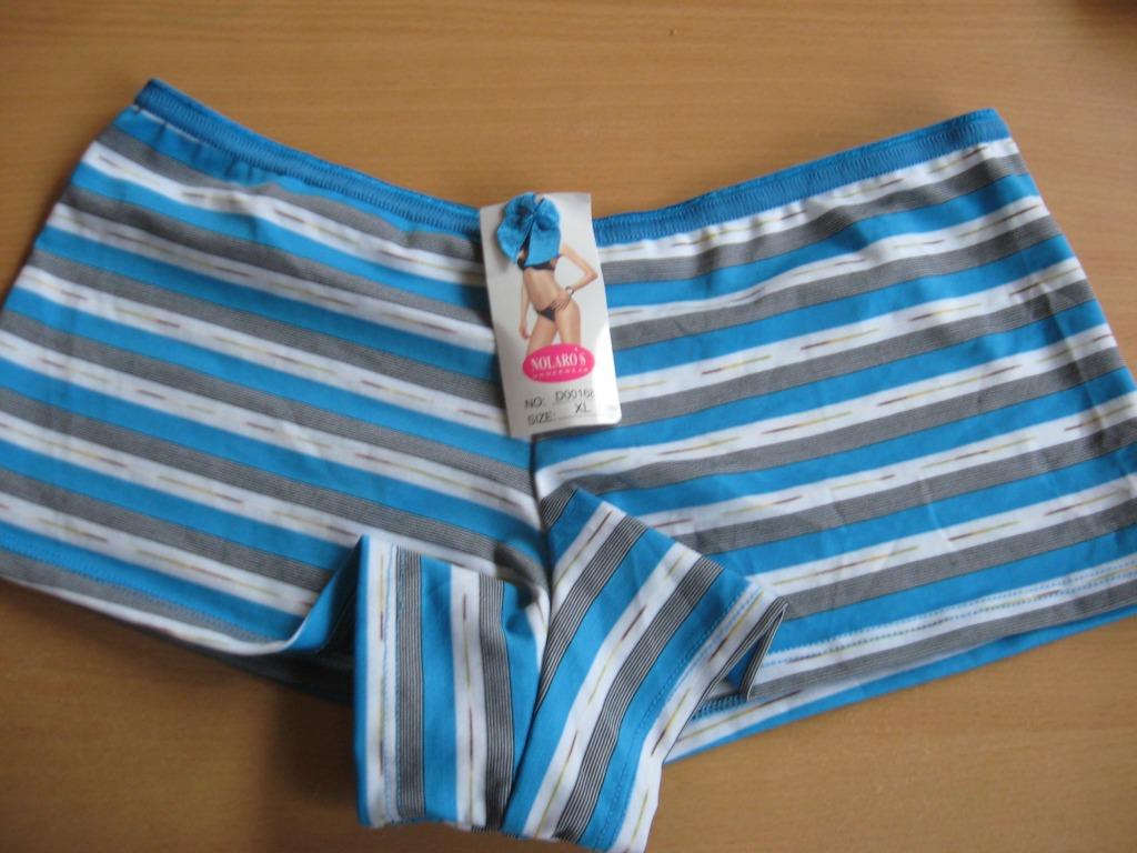 shorty in turqoise met streepjes, ANDERE, Verzenden, Broekje of Short
